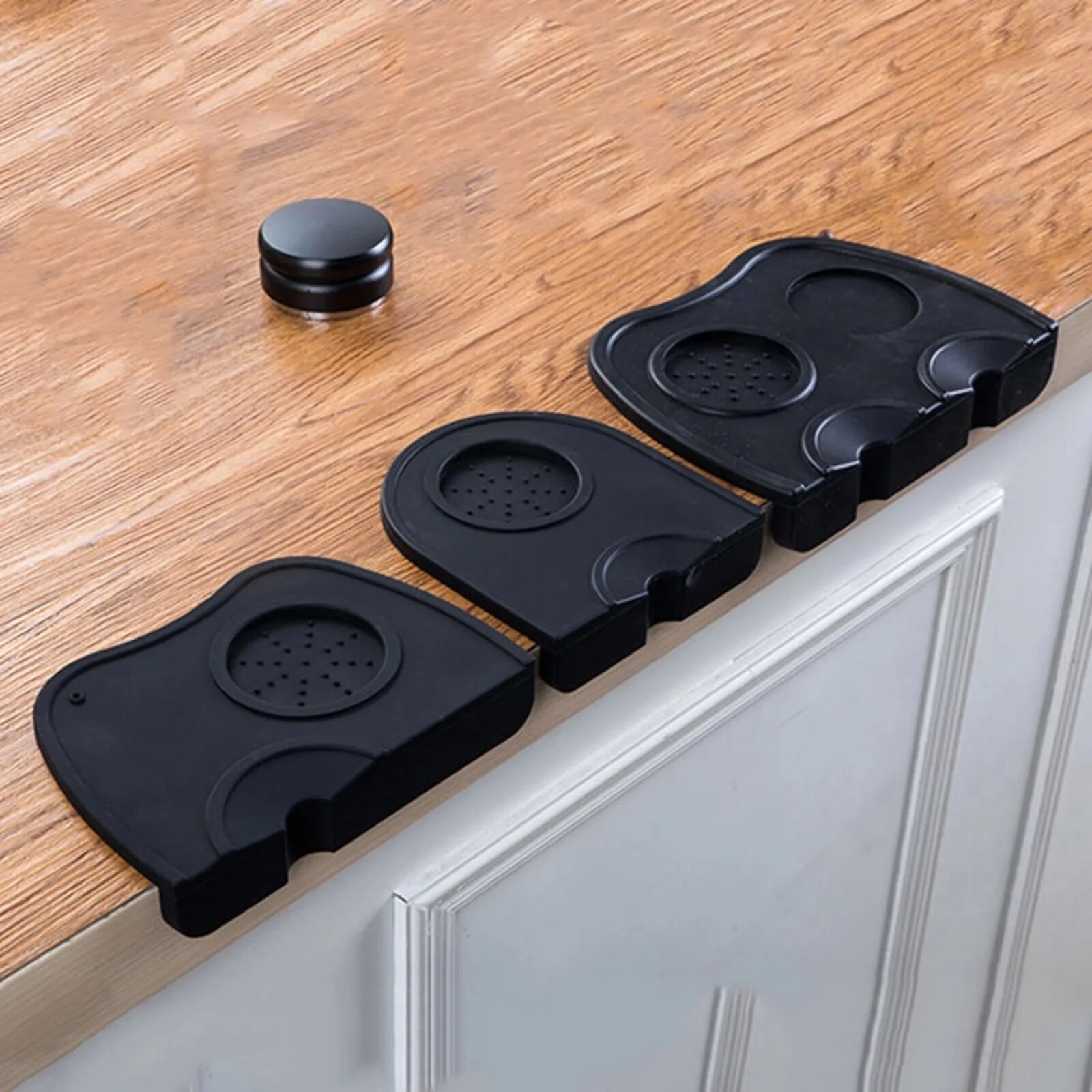 Coffee Distribution Tool - Silicone Espresso Café Tampers Mat, Press