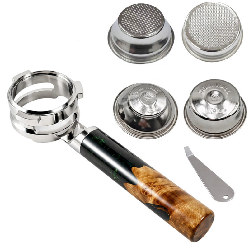 Naked Portafilter Bottomless - Portafilter de Aço Inoxidável de Fundo