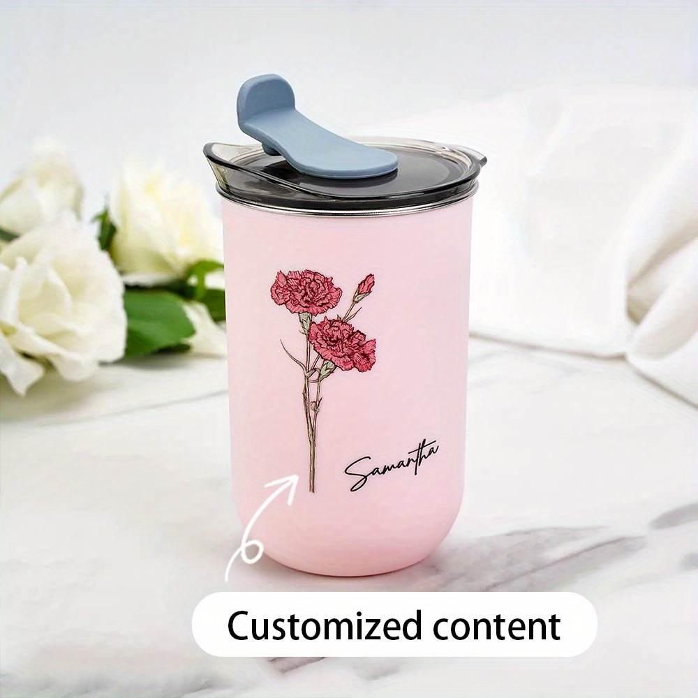 Coffee Equipment Names - Copo Térmico Personalizado com Flor de