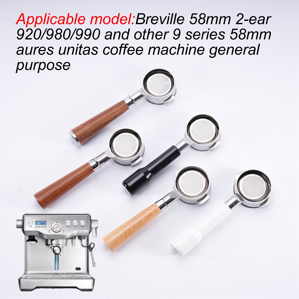 Naked Portafilter Bottomless - Portafilter sem fundo de 58mm Breville