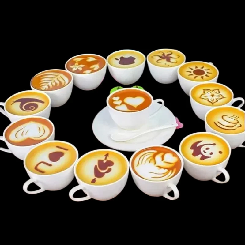 16 pçs/set molde de café latte - Coffee Shop Equipment avaliação e preço