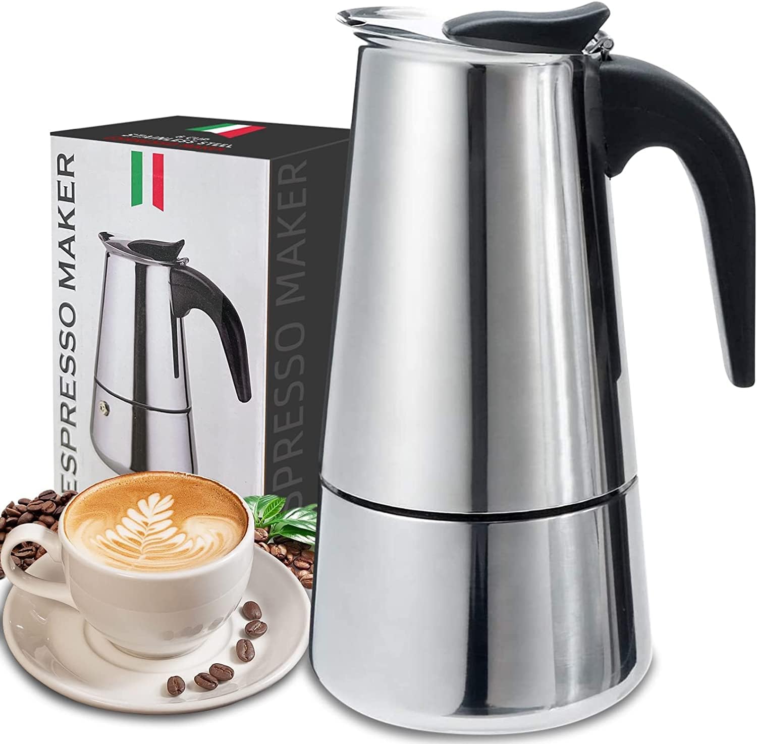 4/6/9 Xícaras Moka Pot Caffe M - Quality Coffee Equipment avaliação e preço