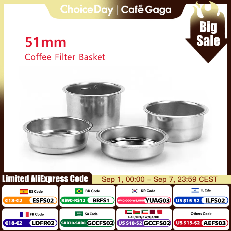 Cesta de filtro de café 51mm p - Coffee Equipment For Sale avaliação e preço